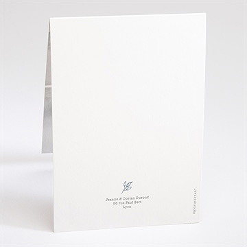 Faire-part naissance 4 belles photos pli décalé - Dos du faire-part