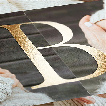 Faire-part naissance initiale en patchwork rond - Détail du faire-part