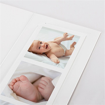 Faire-part naissance arc en ciel photomaton - Détail du faire-part