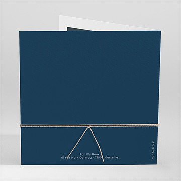 Faire-part naissance intime ensemencé - Dos du faire-part