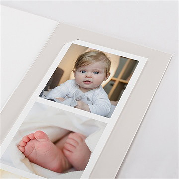 Faire-part naissance petit astre photomaton - Détail du faire-part