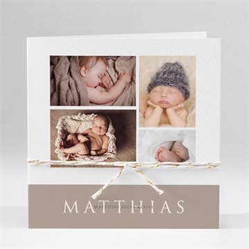 Carte pliée - carré