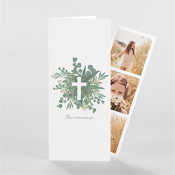 Faire-part communion en grâce photomaton