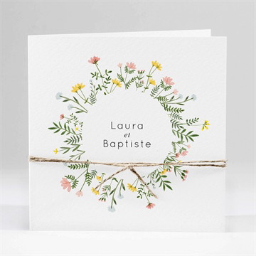 Carte pliée - carré