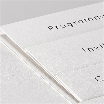 Faire-part mariage joie champetre pocketfold - Détail du faire-part