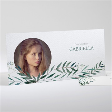 Faire-part confirmation a l'ombre de l'olivier étui