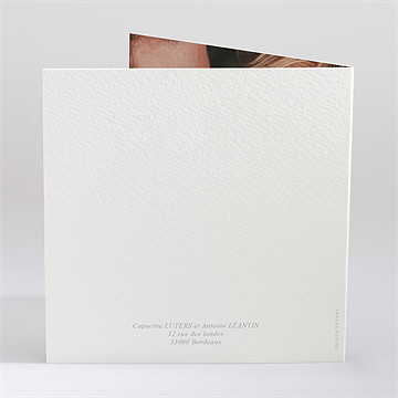 Faire-part mariage rien que nous - Dos du faire-part