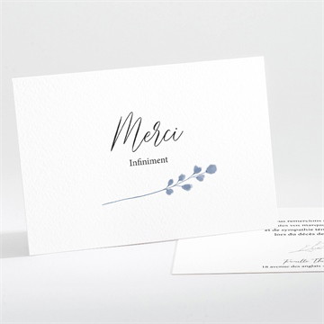 Remerciement décès présent et mémoire paysage