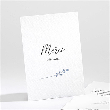 Remerciement décès présent et mémoire portrait