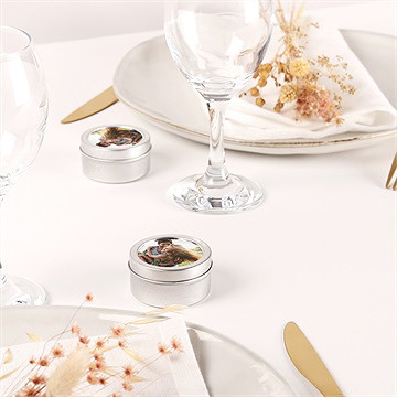 Bougie mariage notre promesse - argent - Mise en situation