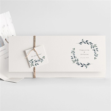 Faire-part mariage rien que nous pochette - Faire-part entier