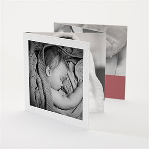 Faire-part de baptême polaroid chic ! accordéon