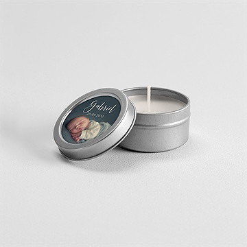 Bougie naissance notre bijou - argent - Mise en situation