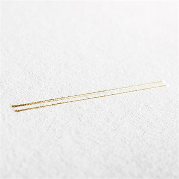 Faire-part naissance nuit étoilée dorure - Détail du dos du faire-part