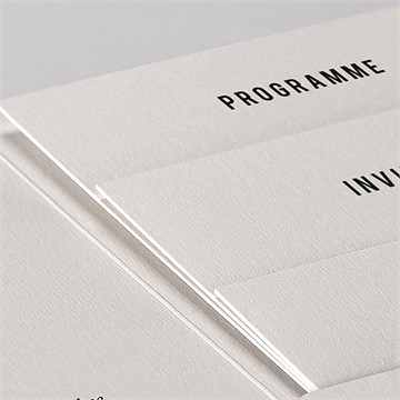 Faire-part mariage vintage champetre pocketfold - Détail du faire-part