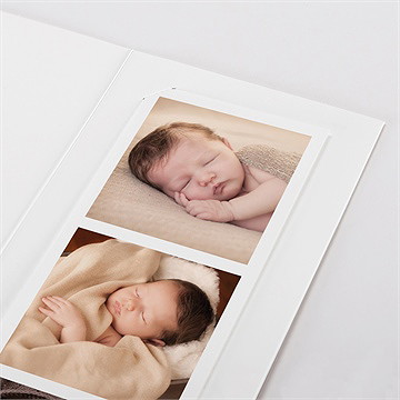 Faire-part naissance jolis pictogrammes photomaton - Détail du faire-part