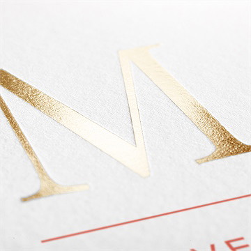 Faire-part naissance mon bébé grenadine dorure - Marquage à chaud OR