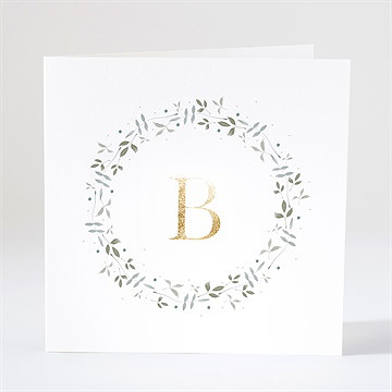 Faire-part naissance beau chouchou dorure