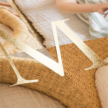 Faire-part naissance menthe dorure - Marquage à chaud OR