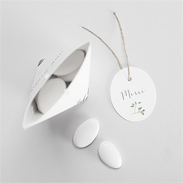 Boîte de dragées mariage douceur du pinceau étui - Intérieur de la boîte