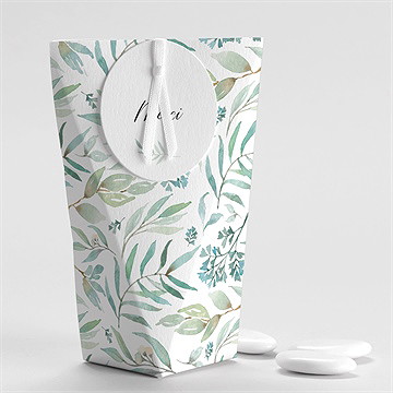 Boîte de dragées mariage délicat étui