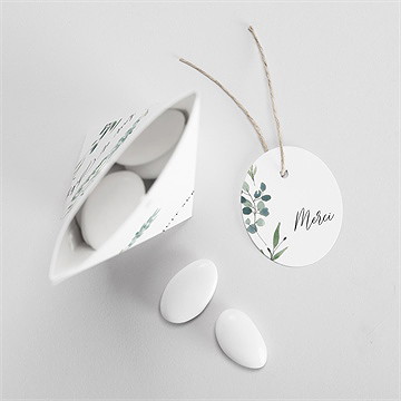 Boîte de dragées mariage bouquet provençal étui - Intérieur de la boîte