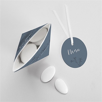 Boîte de dragées mariage dorure sur gravure étui - Mise en situation