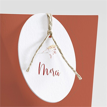 Boîte de dragées mariage terre de feu étui - Détail de la boîte