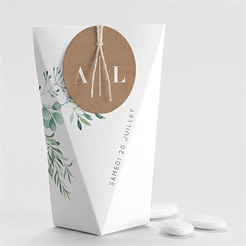 Boîte de dragées mariage let our love grow ! étui