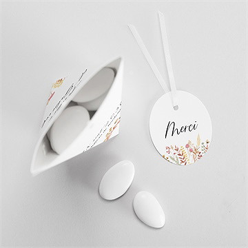 Boîte de dragées mariage incandescent étui - Intérieur de la boîte