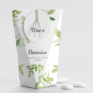 Boîte de dragées communion ornements étui