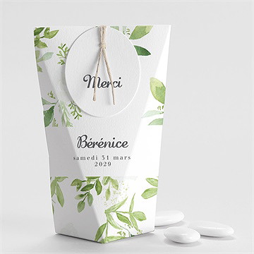 Boîte de dragées communion ornements étui