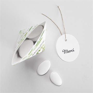 Boîte de dragées communion ornements étui - Intérieur de la boîte