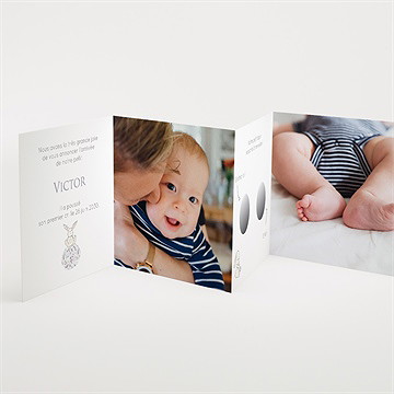 Faire-part naissance mon petit lapin accordéon - Intérieur du faire-part