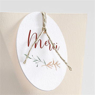 Boîte de dragées mariage élégance champêtre étui - Détail de la boîte