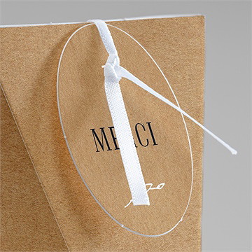 Boîte surprise mariage kraft champêtre - Détail de la boîte