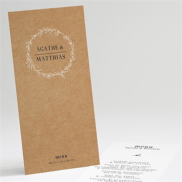 Menu mariage kraft champêtre