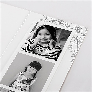 Faire-part communion illuminations photomaton - Détail du faire-part