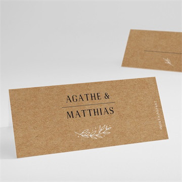 Marque-place mariage kraft champêtre