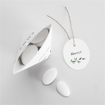 Boîte de dragées communion belle simplicité étui - Intérieur de la boîte