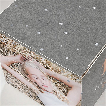 Boîte de dragées communion communion et symboles dorure - Détail de la boîte