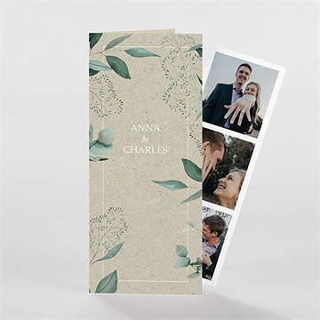 Faire-part mariage intimité photomaton