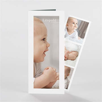 Faire-part naissance faites-moi grandir photomaton