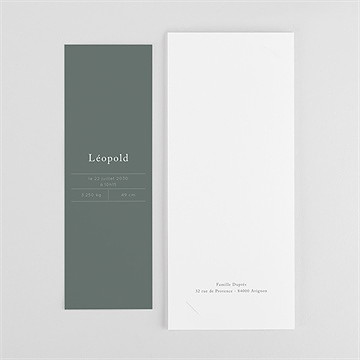 Faire-part naissance faites-moi grandir photomaton - Dos du faire-part