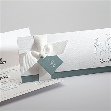 Faire-part mariage so let love grow pochette