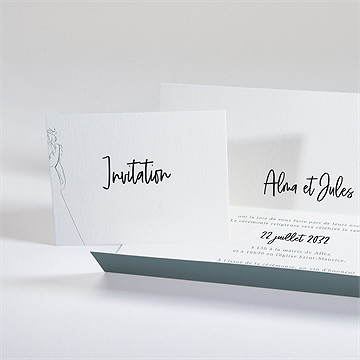 Faire-part mariage so let love grow pochette - Intérieur du faire-part