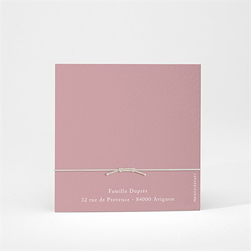 Faire-part naissance cultivons le bonheur accordéon - Dos du faire-part