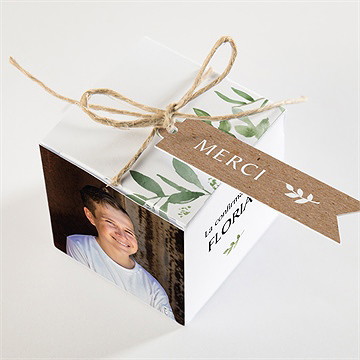 Boîte de dragées confirmation salut des ames - Dessus de la boîte