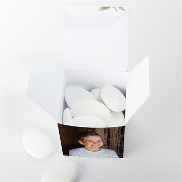 Boîte de dragées confirmation salut des ames - Intérieur de la boîte