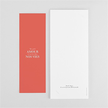 Faire-part naissance mon bébé grenadine photomaton - Dos du faire-part